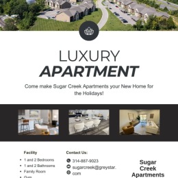Make sure you stop by and see why Sugar Creek should be the next place you call home!